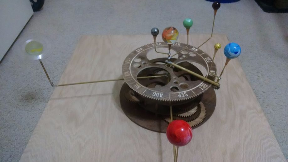 Instructables Solar System Orrery- a Mechanical Solar System Model From Plywood : 11 Steps (with ...