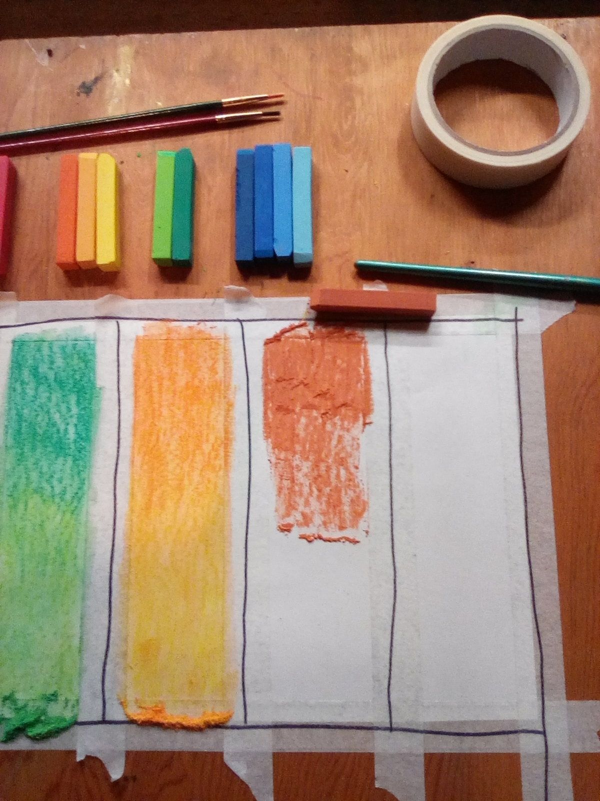 Chalk Pastel and Acrylic Paint Seasons Painting : 8 Steps - Instructables
