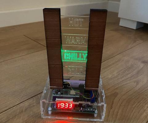Pi Pico Wireless Time and Temperature Indicator