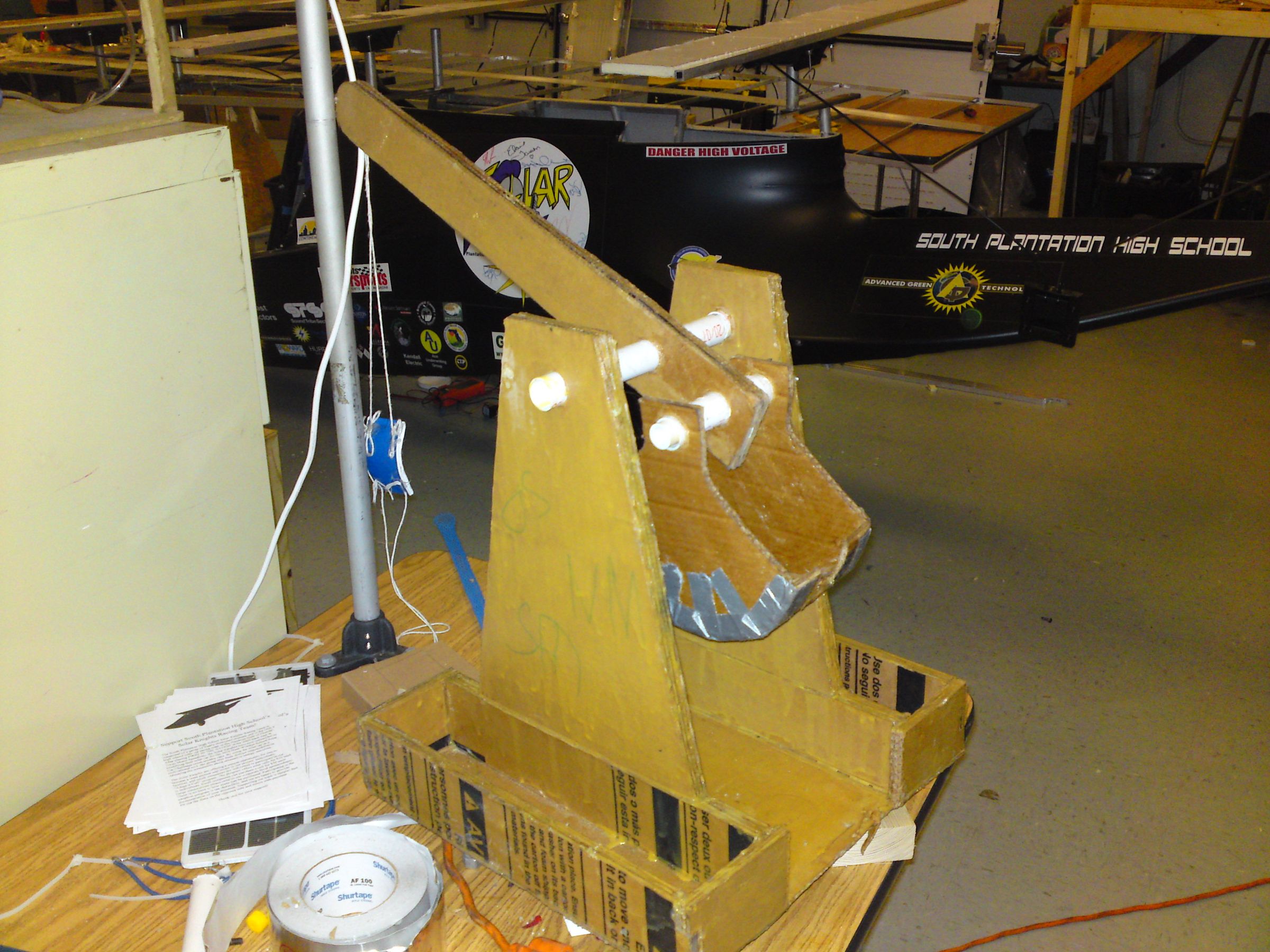 Trebuchets From Cardboard