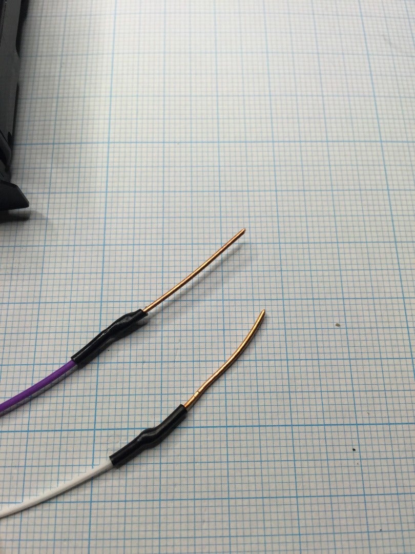 リード線付きギアモータ・タイヤセットの配線