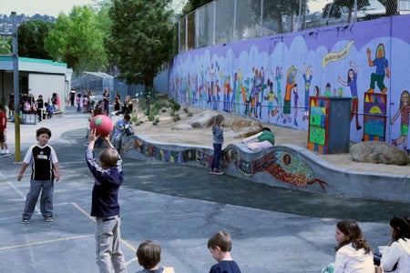 Transforming an Asphalt Playground Into School Gardens and Outdoor Classrooms