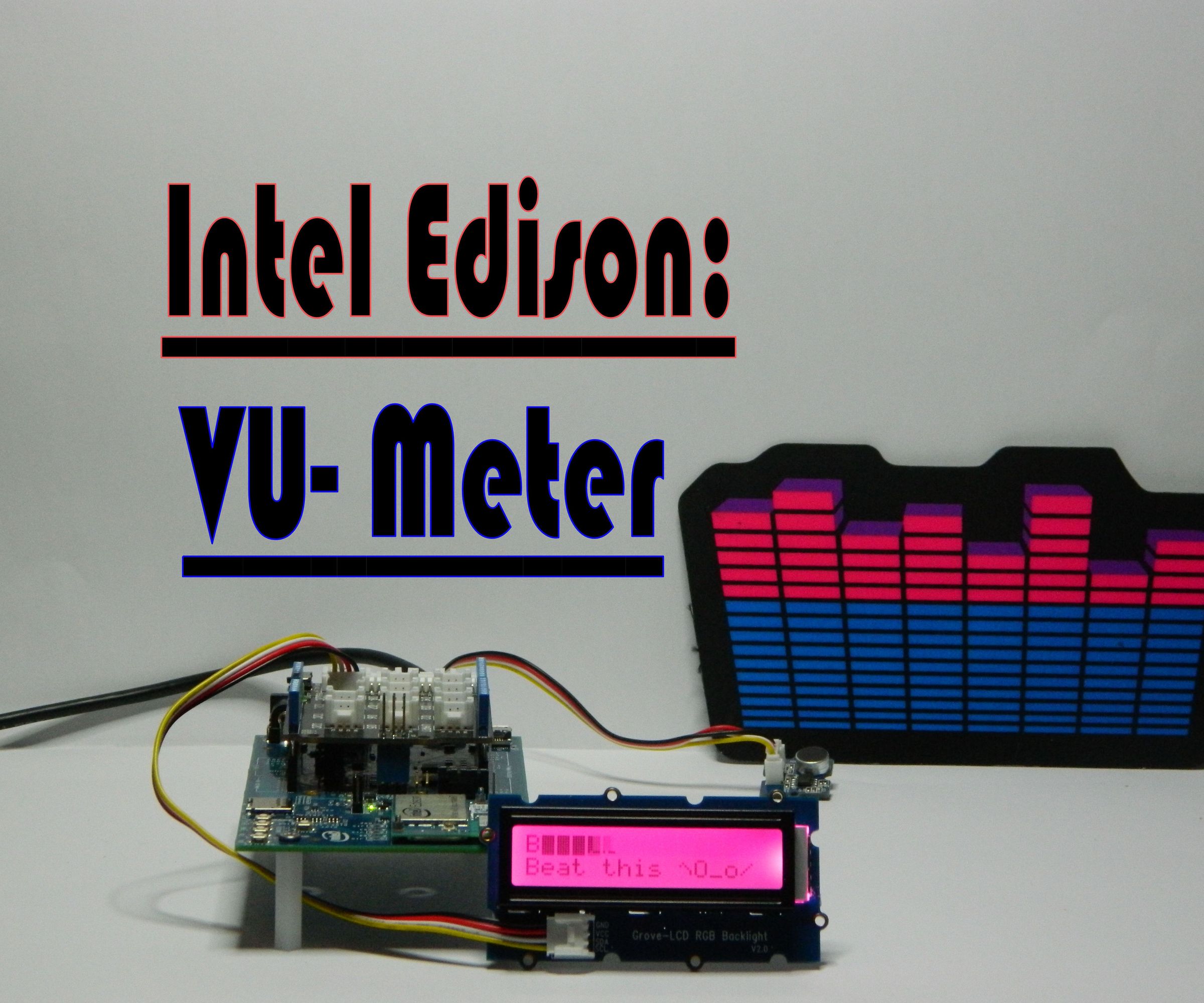 Intel Edison: VU-meter