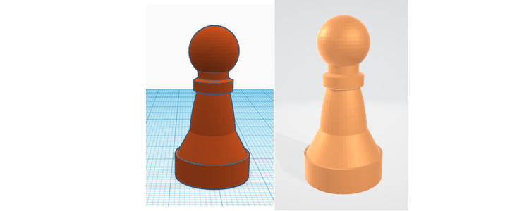 Learn to Make a Pawn of Chess With Tinkercad.