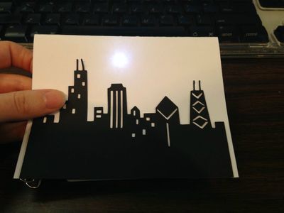 Light Up Skyline Greeting Card
