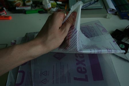 Cutting the Plexieglass