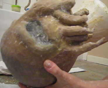 Cover the Mask in Corn Starch