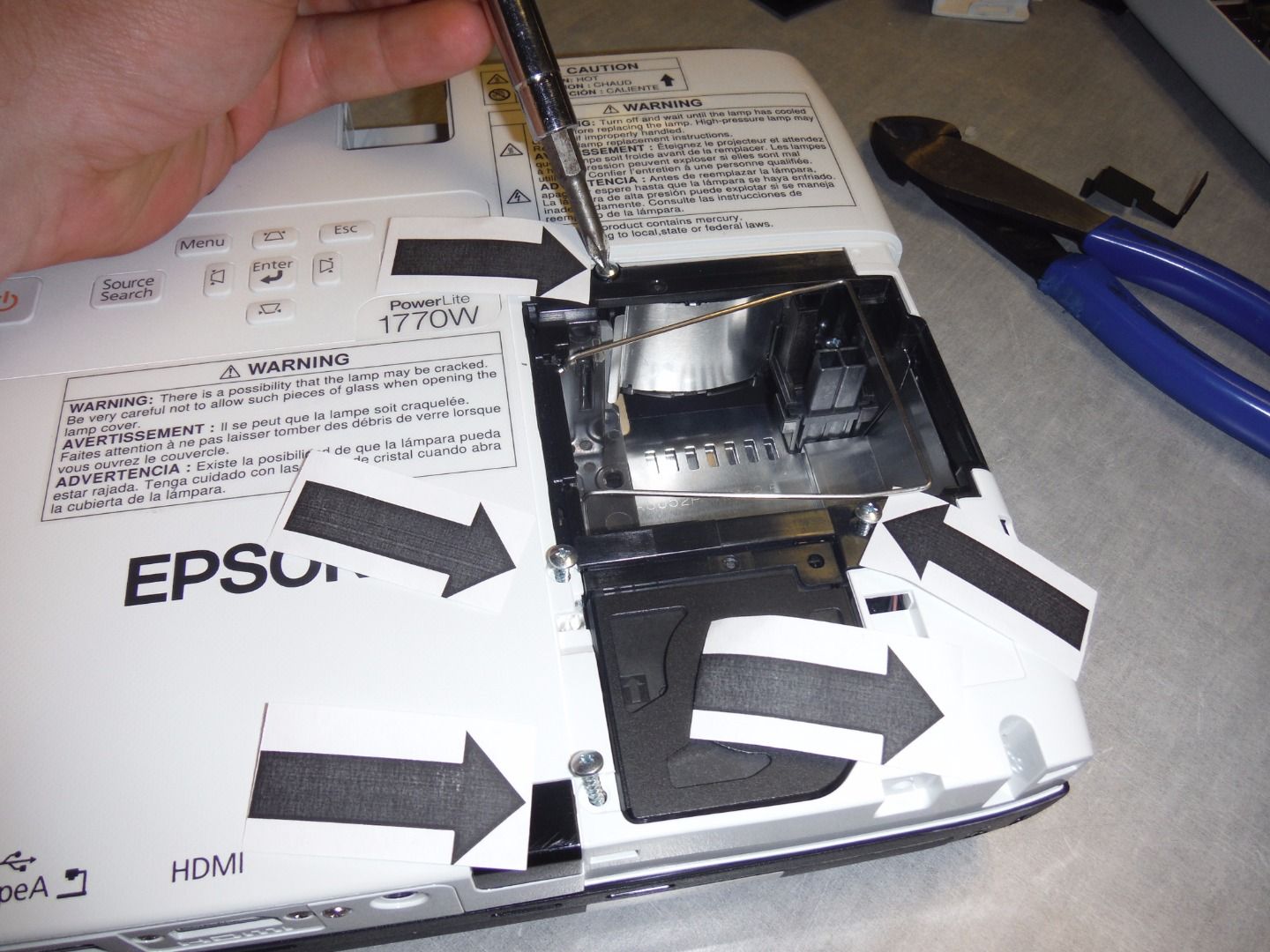 Epson 1770W LCD Projector Overheating? Repair It! 8 Steps (with Pictures) Instructables