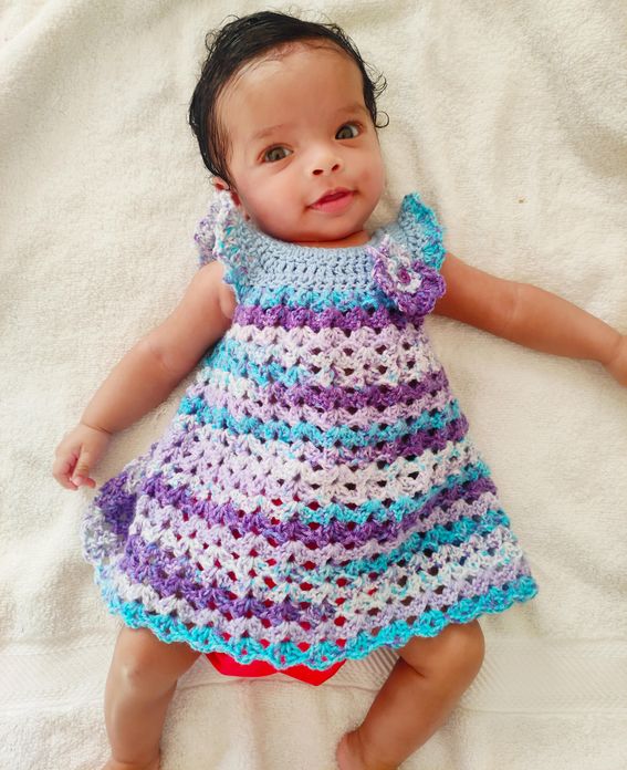 Crochet Purple Whimsical Frock : 15 Steps (with Pictures) - Instructables Crochet Purple Whimsical Frock : 15 Steps (with Pictures) - Instructables