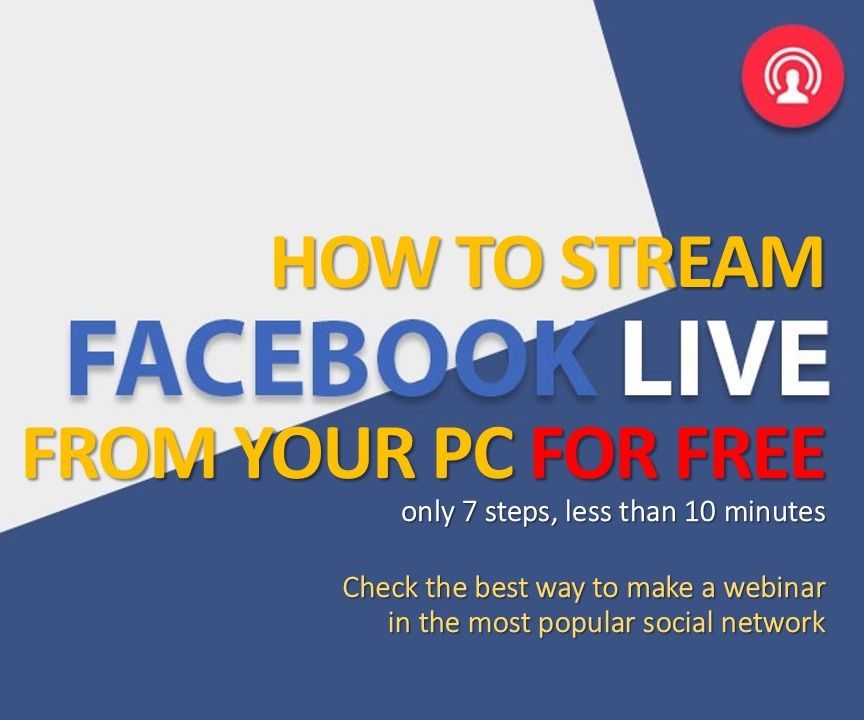 How to Make Facebook Live From Your Computer