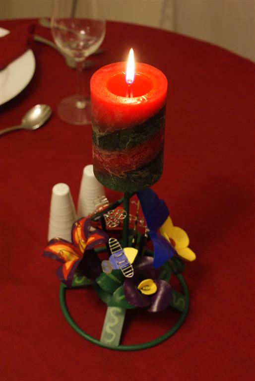 Homemade Steel Centerpiece Candle Holder