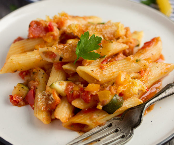 How to Make an Easy One Dish Vegetable Pasta Bake