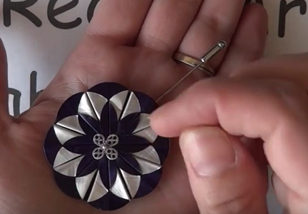 Add a Felt Circle and Vloila, You Have a Beautiful Dahlia Brooch