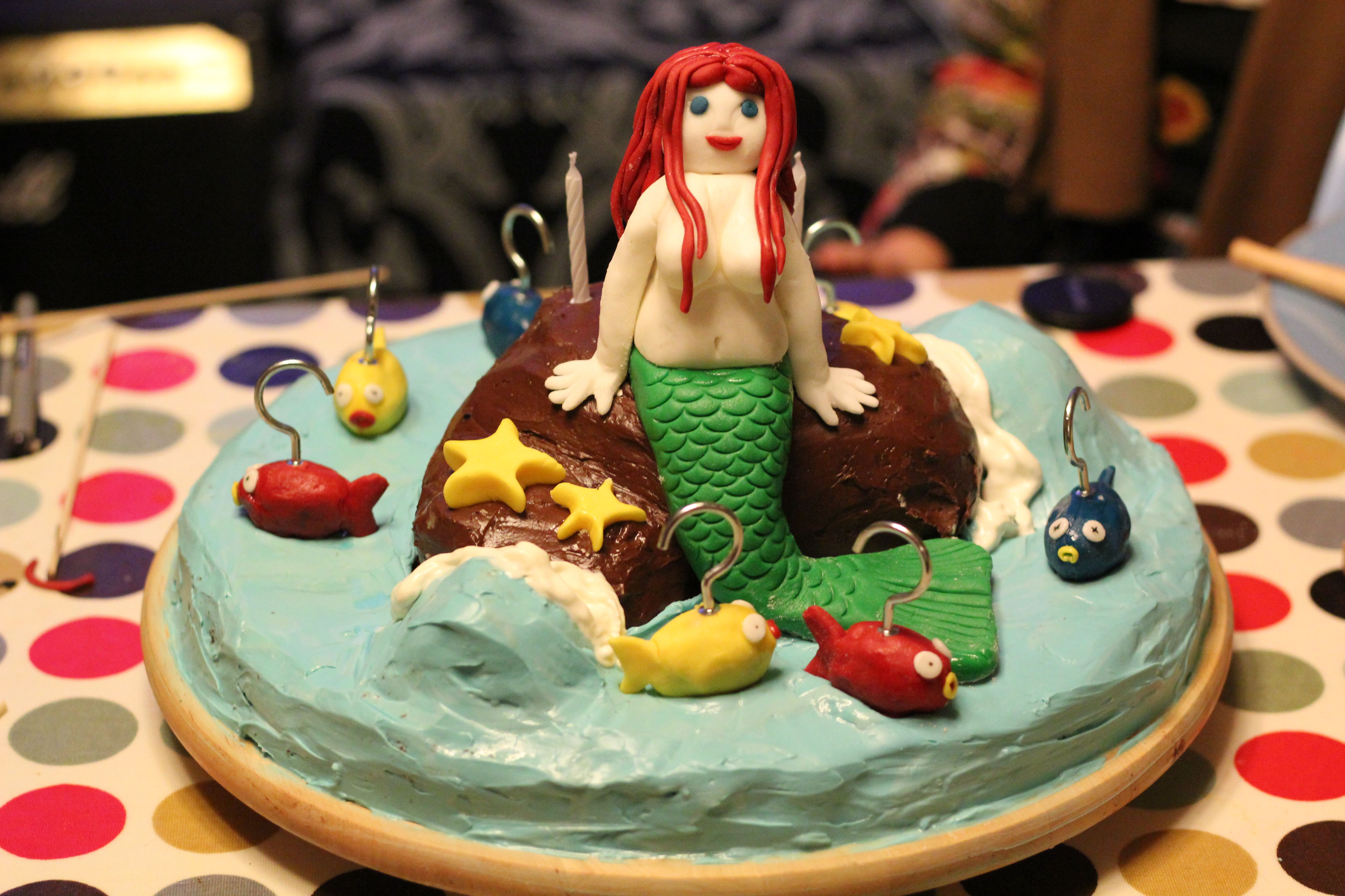Playable Mermaid Birthday Cake