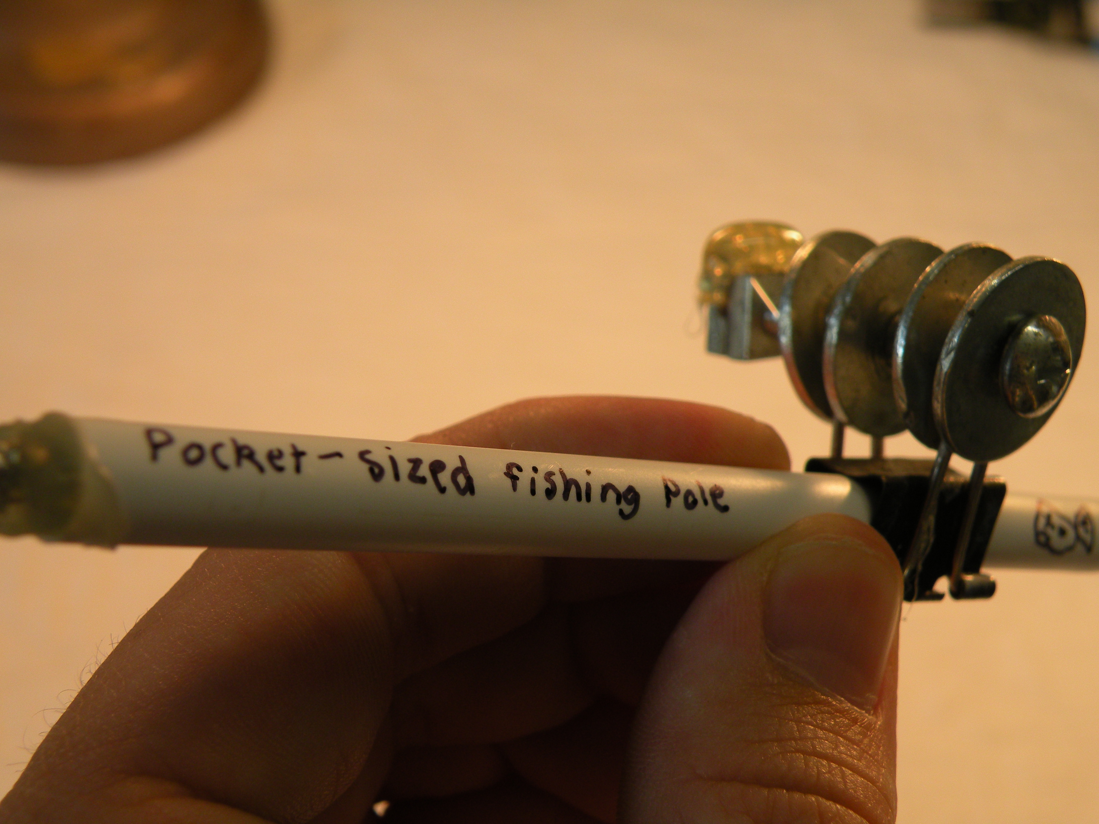 micro fishing pole