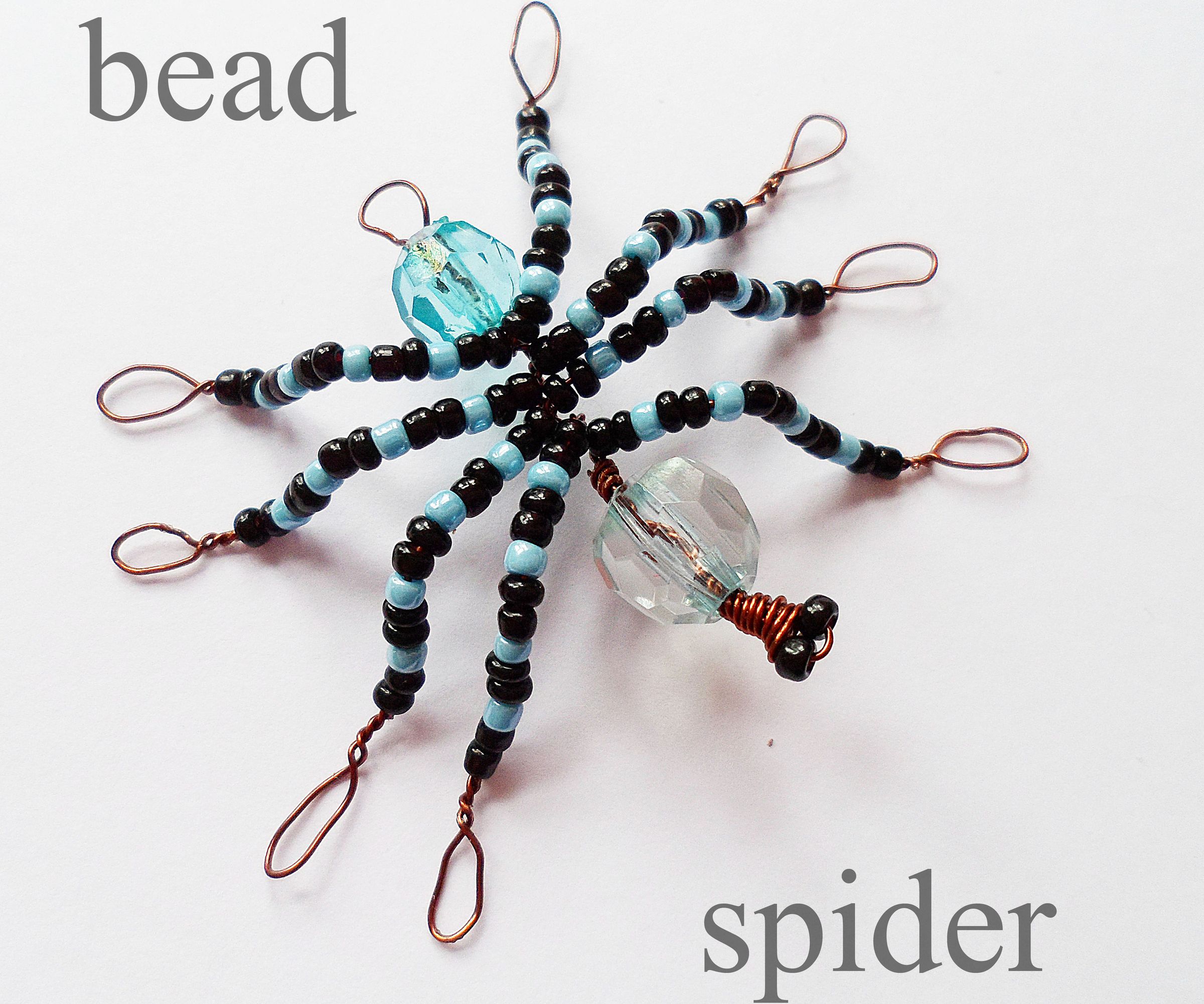 DIY Beautiful Beaded SPIDER & Halloween Decor