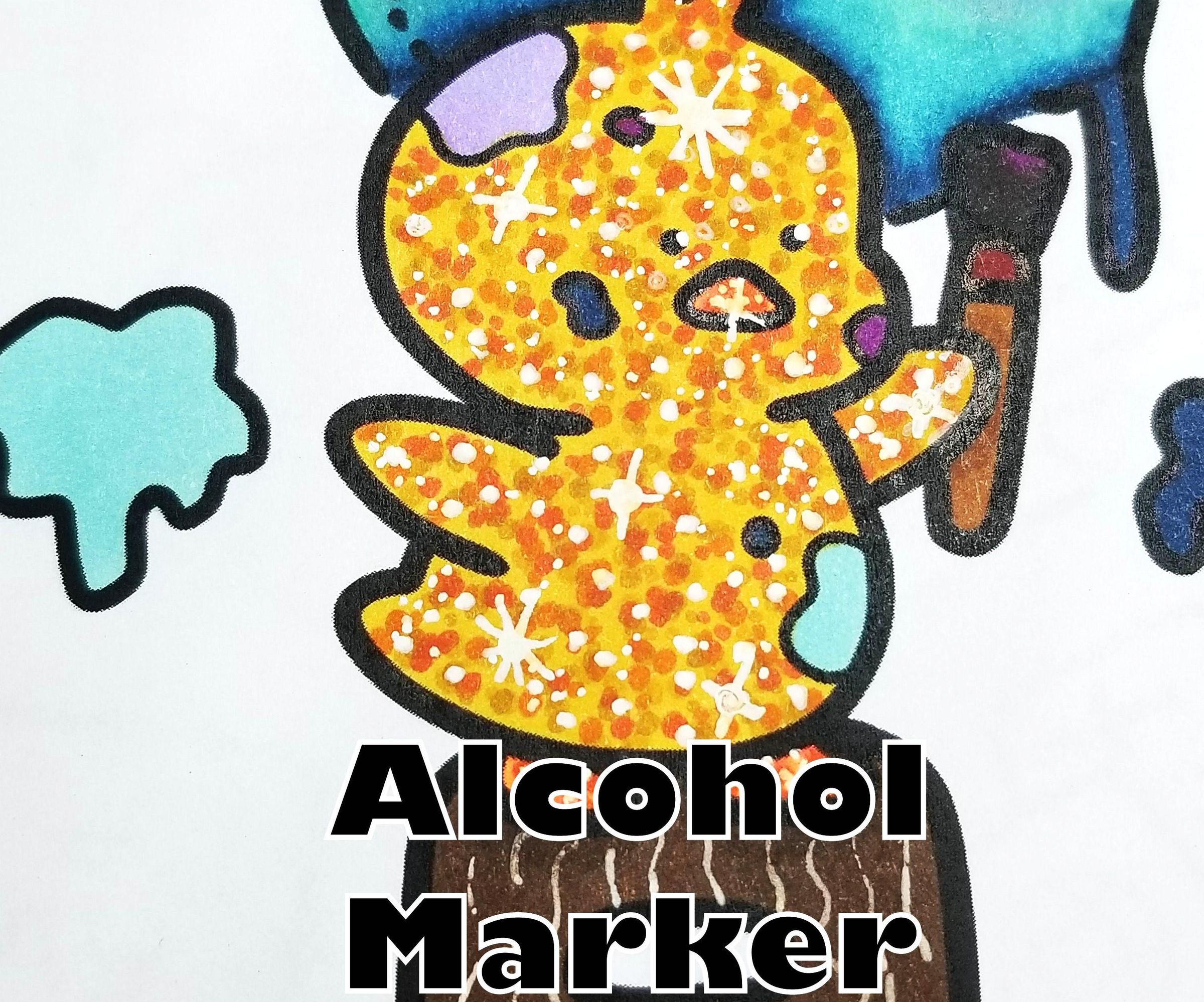 How to Create a Glitter or Sparkle Effect With Alcohol Markers ✨