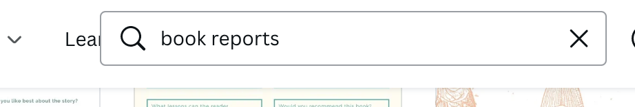 Look in the Search Bar