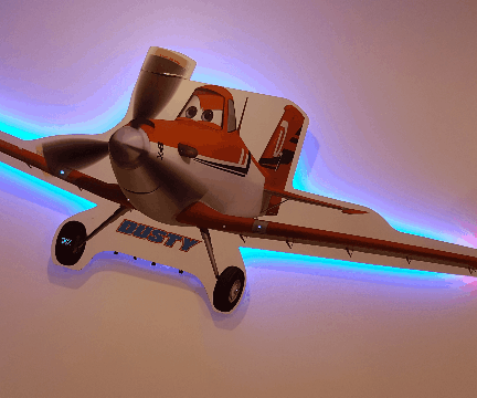 Dusty Wall Arduino Animated Led Lamp With Light Effect