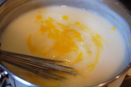 Add Egg Mixture to Milk Mixture