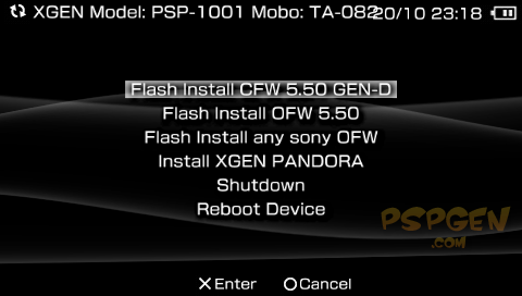 installing 5.50gen-D onto your psp