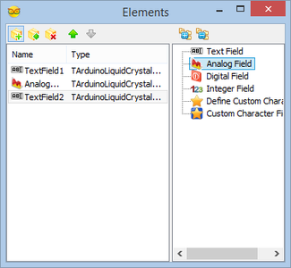 In Visuino: Add, and Setup Analog Value Element to Display the Longitude