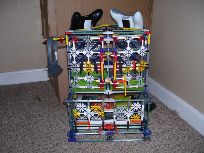 Knex Xbox 360 Game, Controller, Console, and Guidebook Cabinet