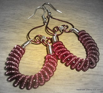 Upside Down Heart With a Twist Earrings