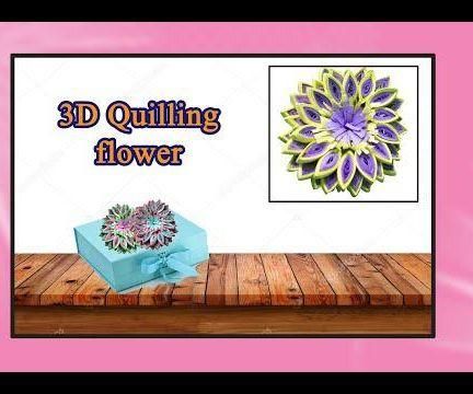 Simple and Easy 3D Quilling Flower