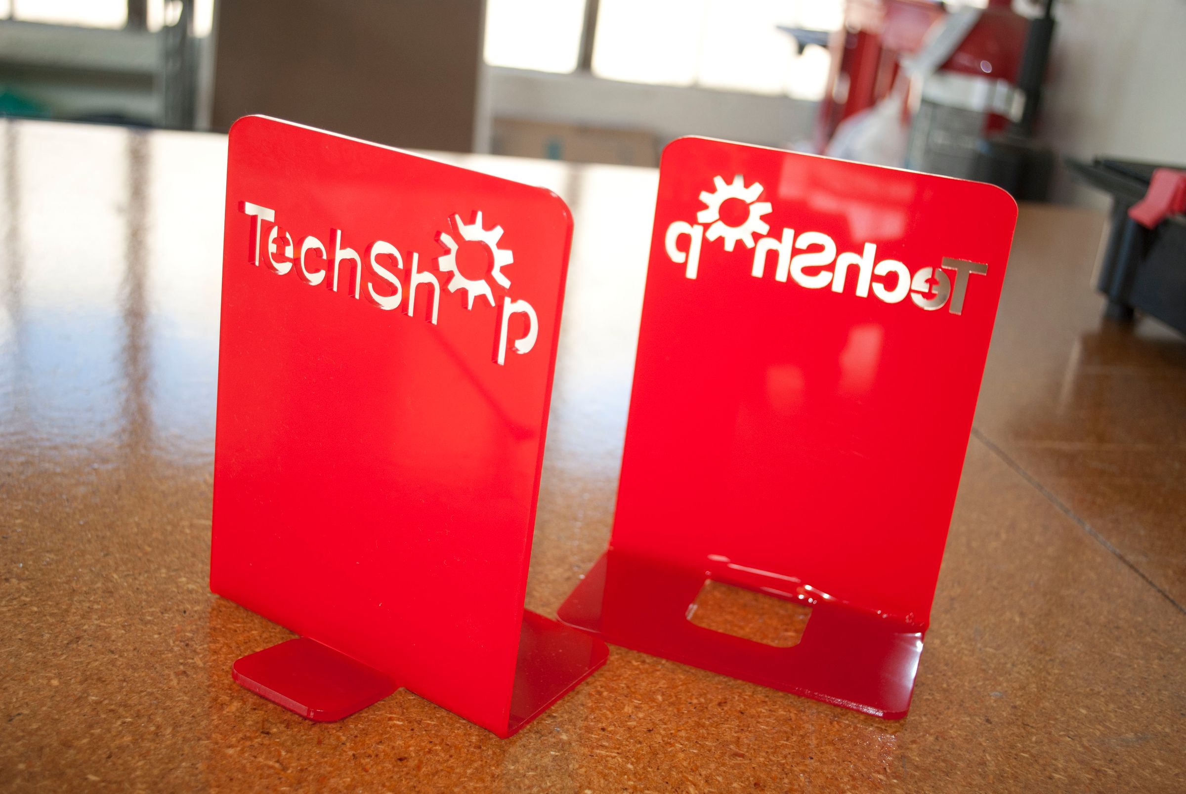 Laser Acrylic Bookends by TechShop