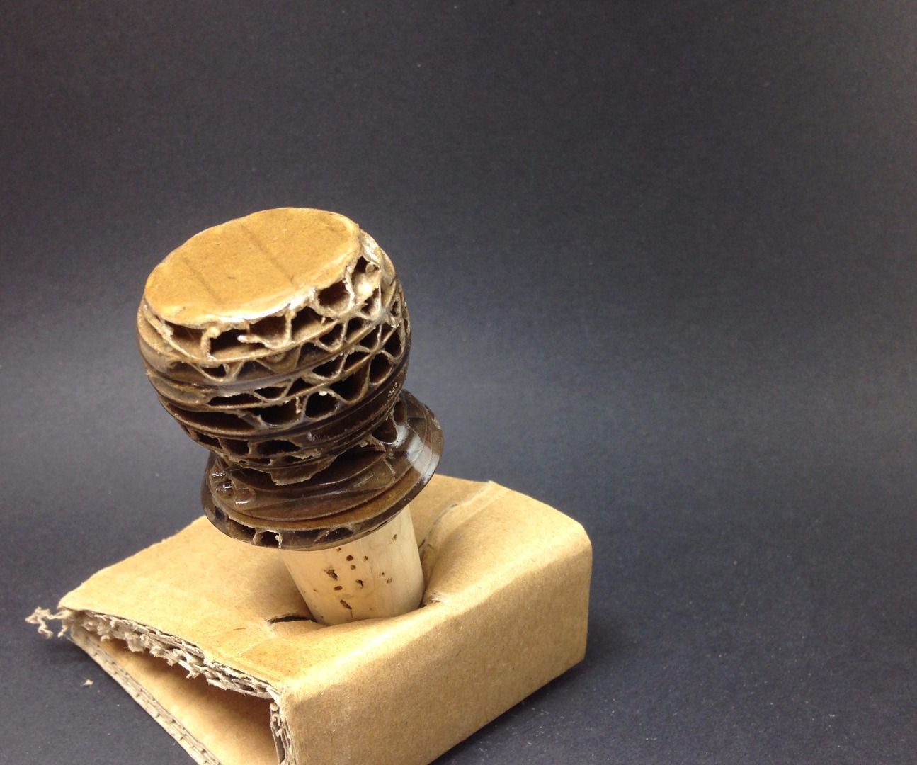 Recycled Cardboard Bottle Stopper
