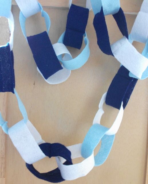 Eco-Friendly "paper" Chains (aka World's Easiest Sewing Project)