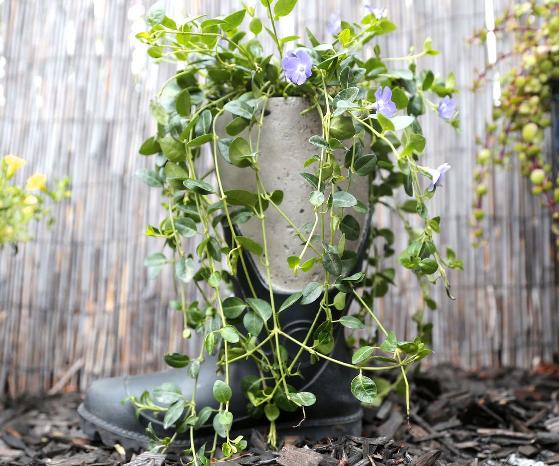 Concrete Boot Planter