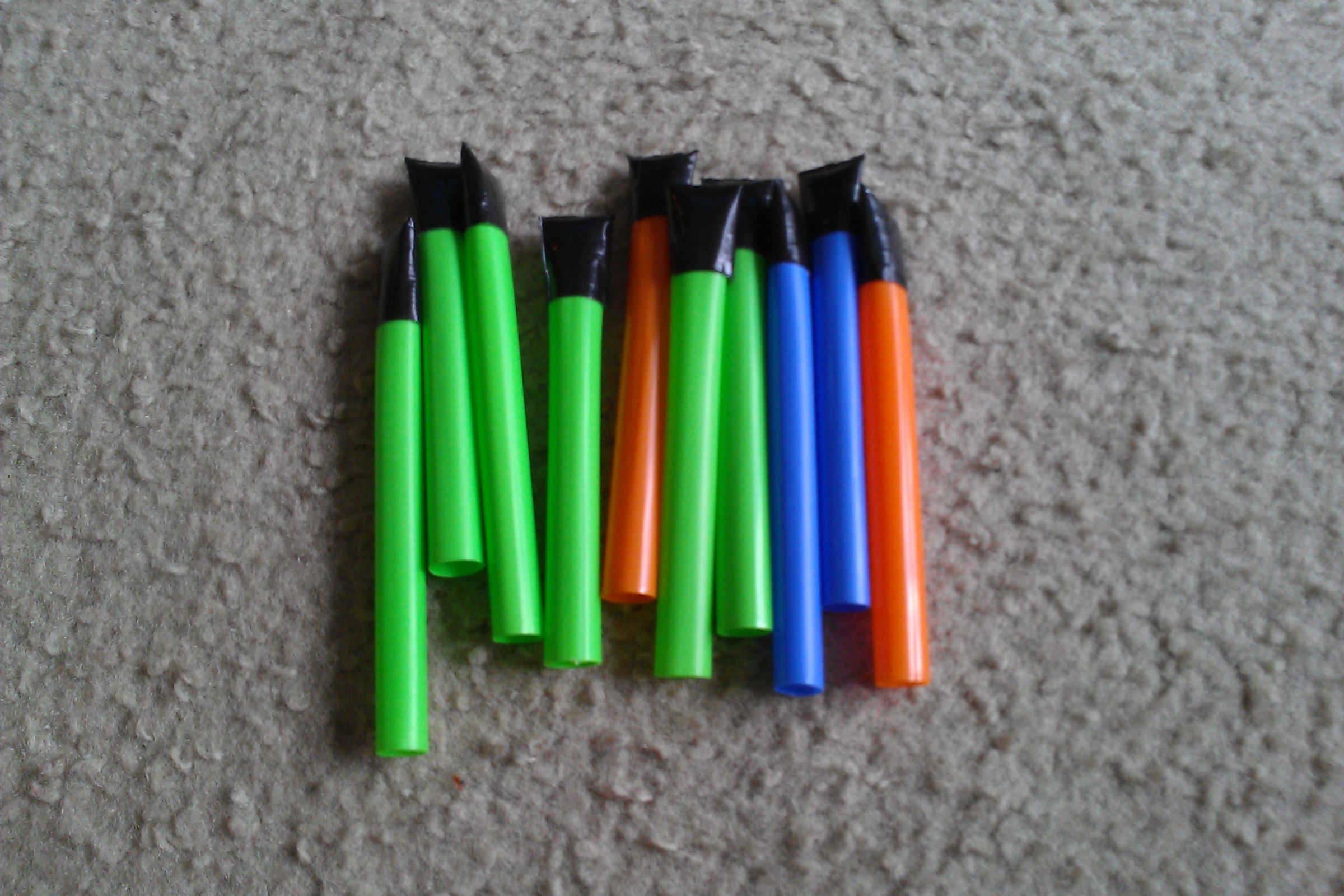 Shoot the Rainbow! Multicolored Milkshake Straw Rockets