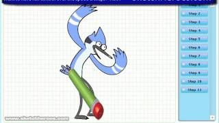 How to Draw Mordecai ( Regular Show )