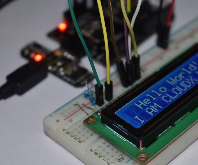Writing to LCD With CloudX