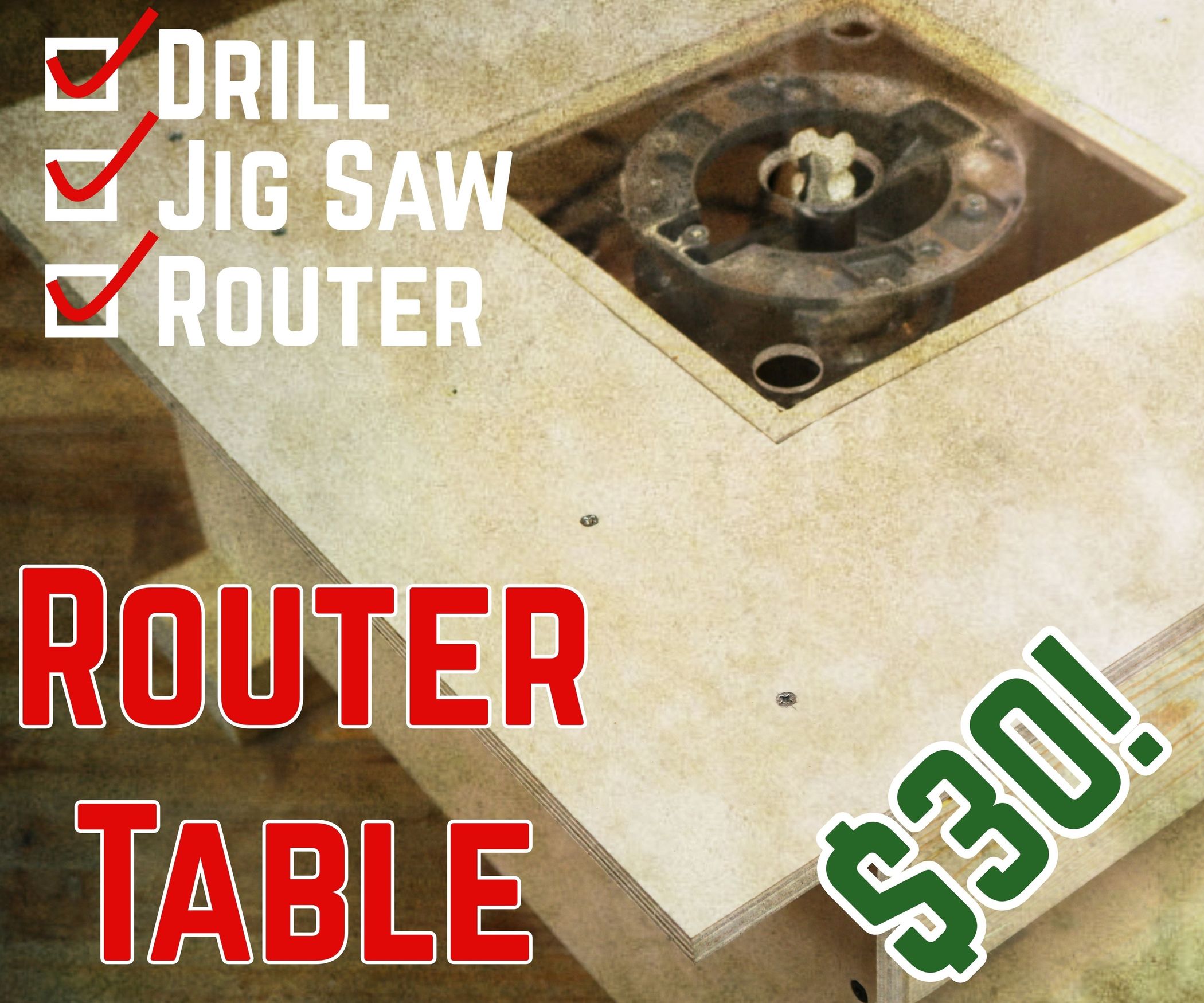 Desktop Router Table Using Only 3 HAND Power Tools : 12 Steps (with ...