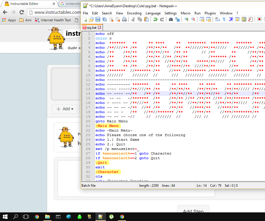 Batch Dungeon Crawler Rpg