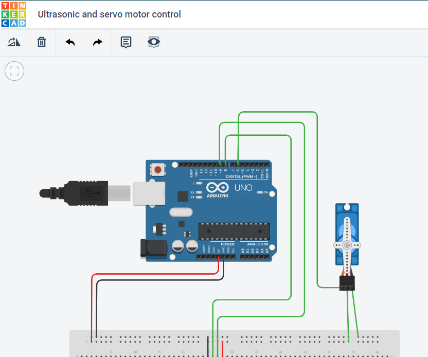 Controlling a Servo With an Ultrasonic Sensor Using Arduino