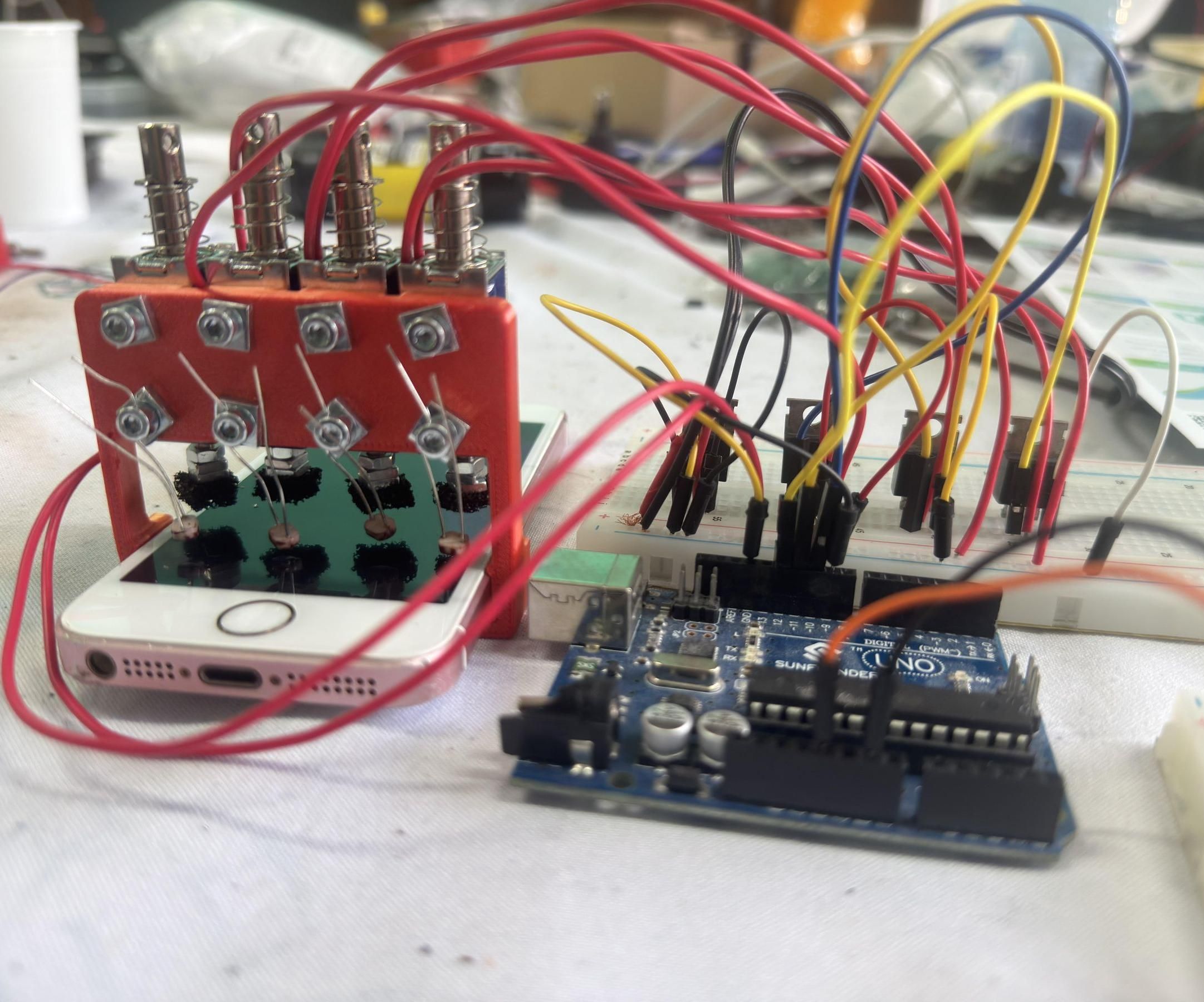 Automated Touch on Display