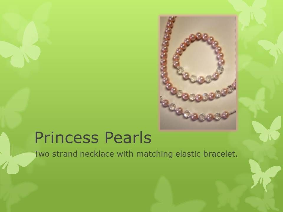 Princess Pearls and Crystal Set - First Time Jewelry Project