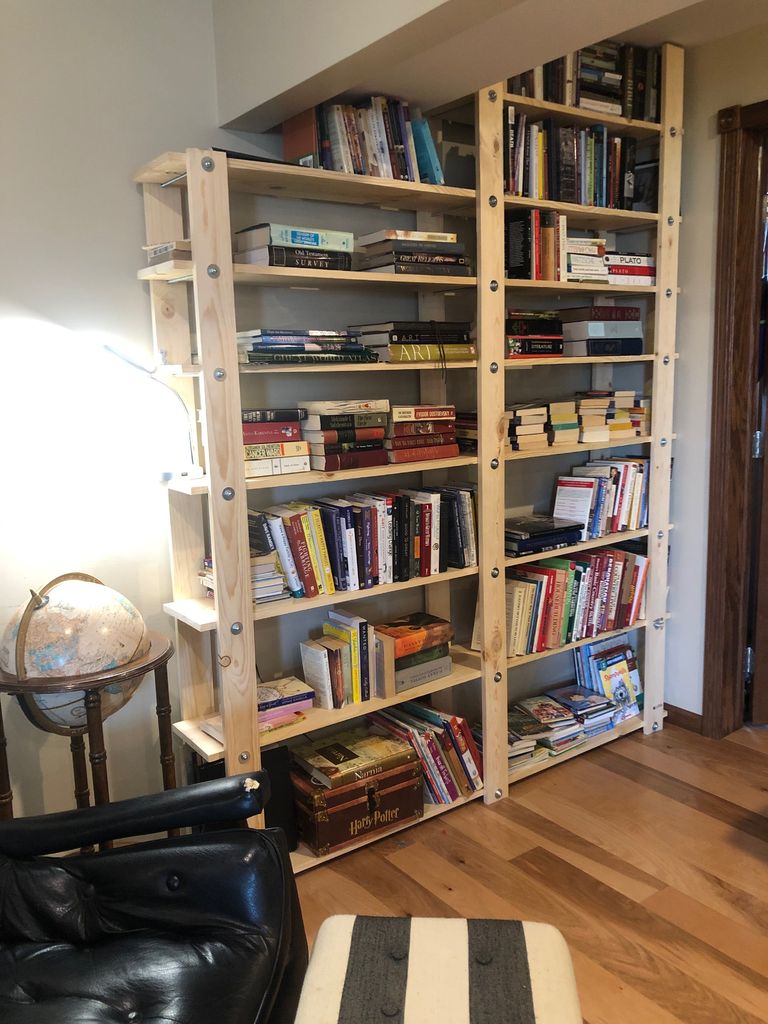 Cheap Easy Low Waste Bookshelf Plans 5 Steps With Pictures