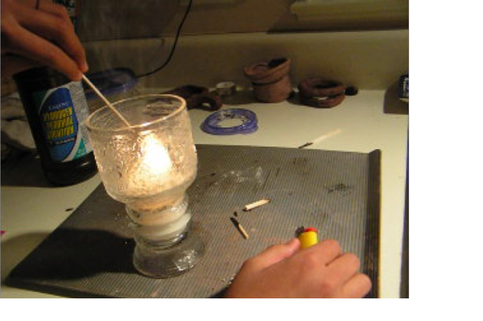 Experimenting: Yeast, Hydrogen Peroxide Chemical Reaction (fire)