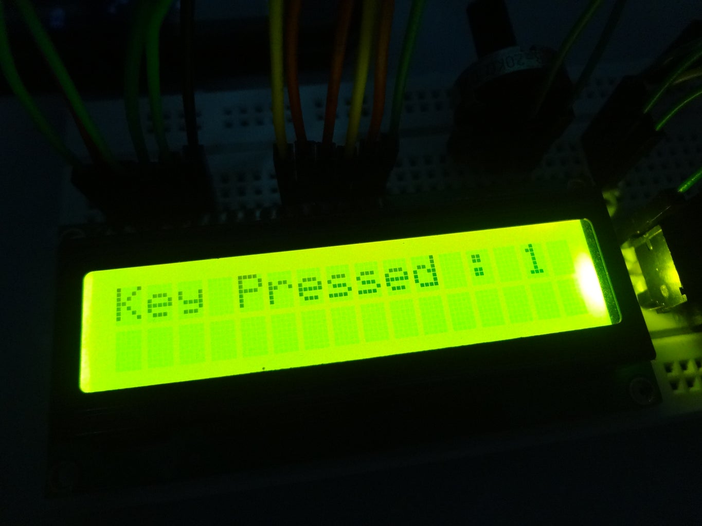 Getting Output on LCD