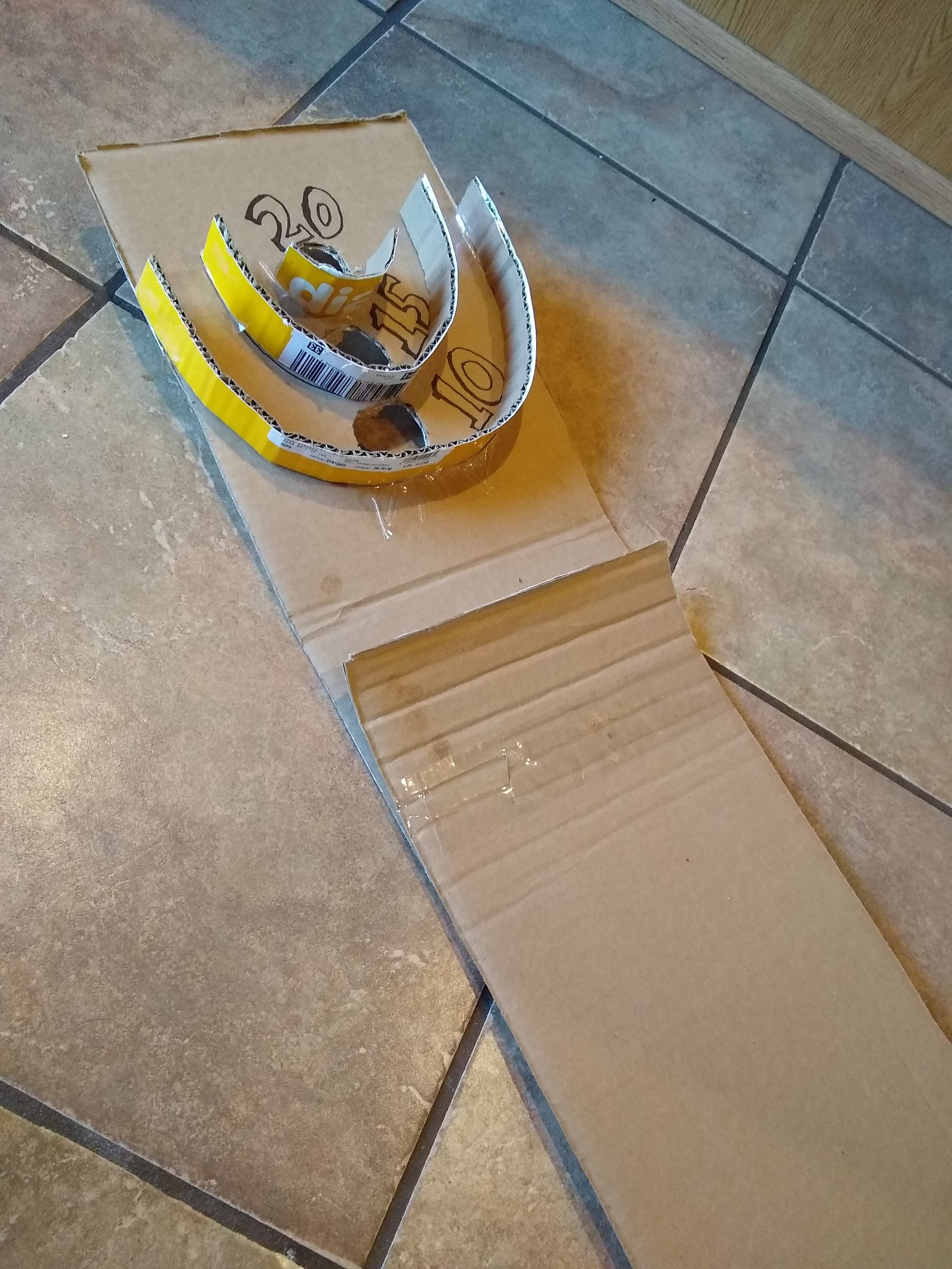 Easy Cardboard Mini Skee Ball 11 Steps Instructables