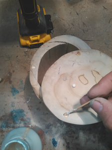Add Magnets, Cont: Drill, Glue Magnet Holes
