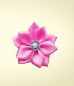 5 Petal Shape Ribbon Flower Is Completed