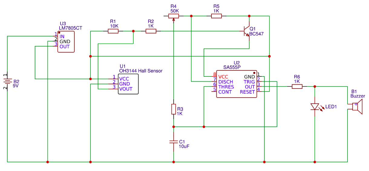 Door Alarm Using Magnetic Hall Sensor : 5 Steps - Instructables