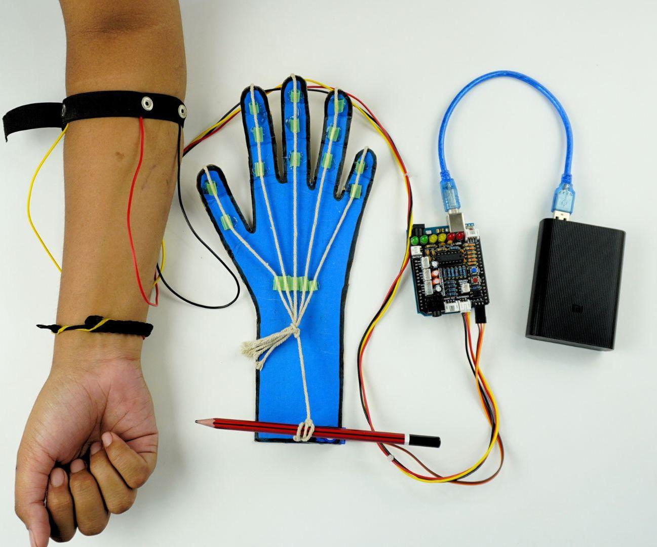Controlling Prosthetic Hand (cardboard Version) Using EMG Sensor : 14 ...