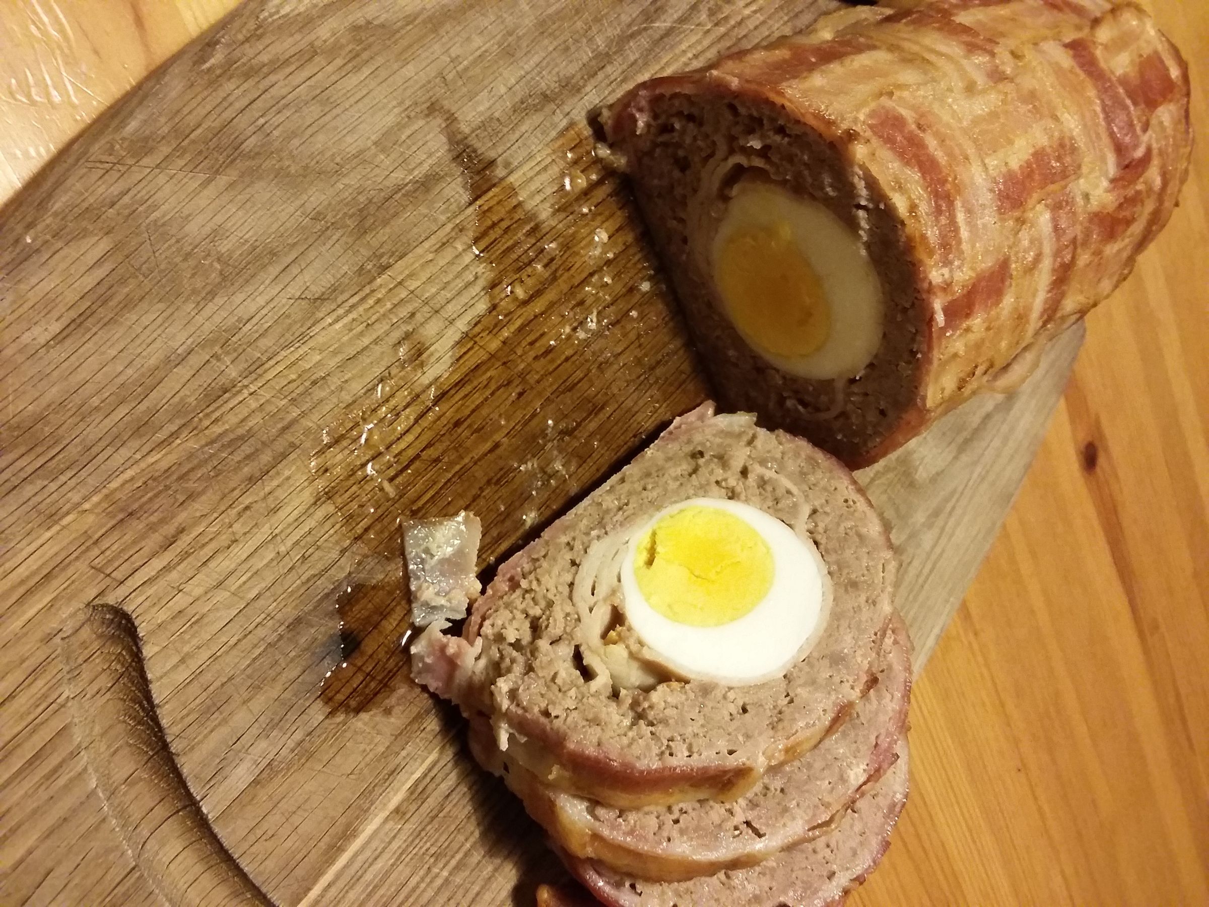 Filled Meat Loaf With Bacon Jacket 5 Steps (with Pictures